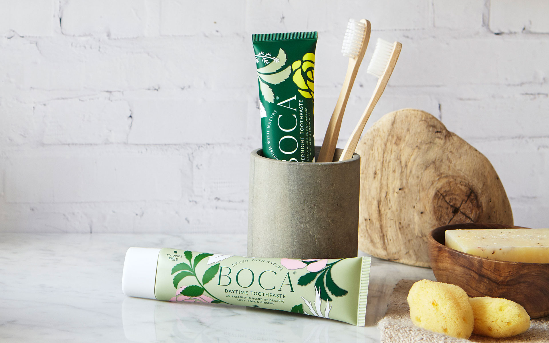 organic toothpaste branding and packaging